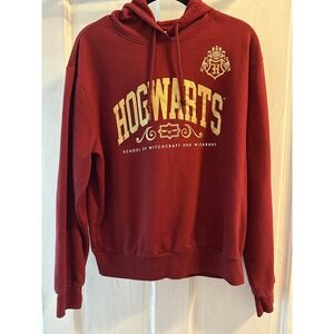 Harry Potter Hogwarts School of Witchcraft Wizardry Kids Hoodie Maroon Size L